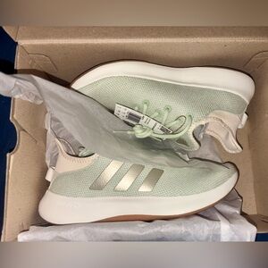 Adidas Light Green and Silver CloufFoam